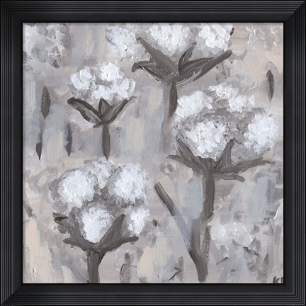 Framed Cotton Stalks I Print