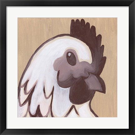 Framed Paint Hen Print