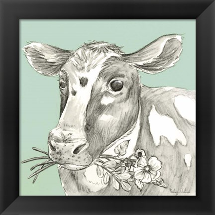 Framed Cow Print