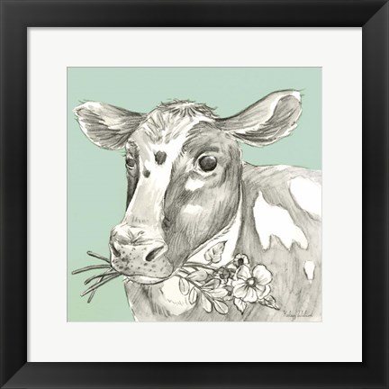 Framed Cow Print