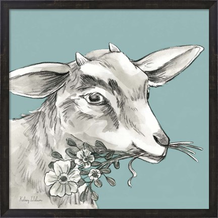 Framed Goat Print
