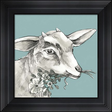 Framed Goat Print