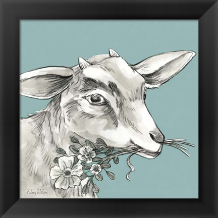 Framed Goat Print