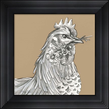 Framed Rooster Print
