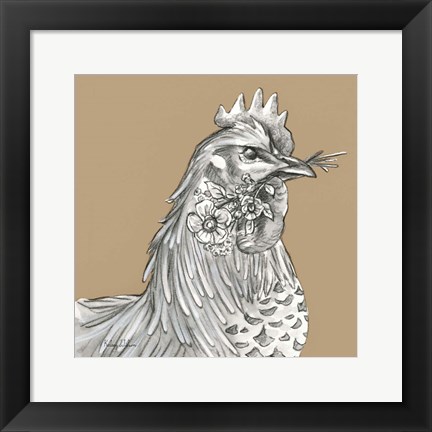 Framed Rooster Print