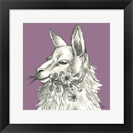 Framed Llama Print