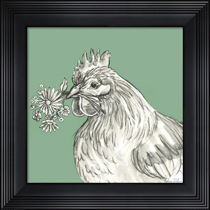 Framed Hen Print