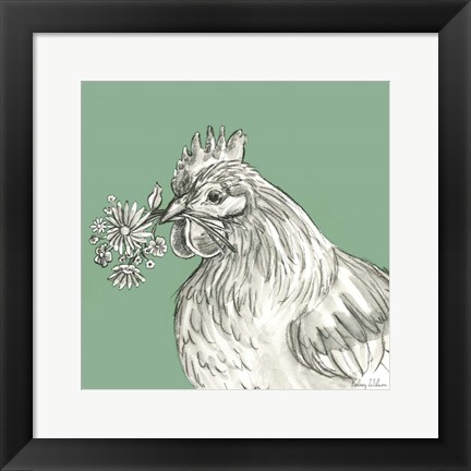 Framed Hen Print