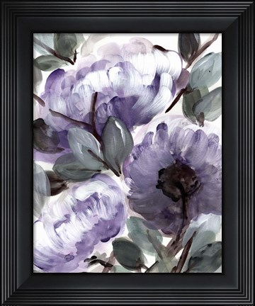 Framed Farmhouse Bush Purple II Print