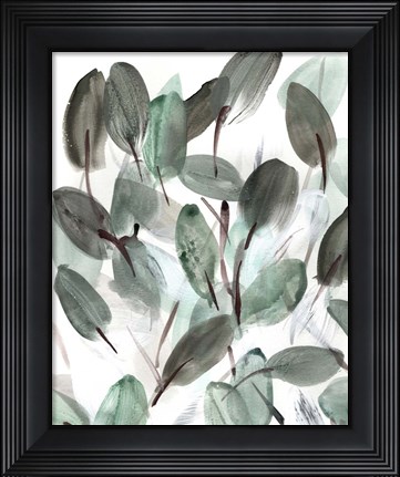 Framed Farmhouse Leafy I Print
