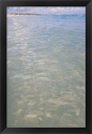 Framed Beach Shore IX Print