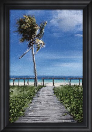 Framed Beach Shore X Print