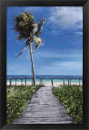 Framed Beach Shore X Print