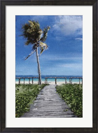 Framed Beach Shore X Print