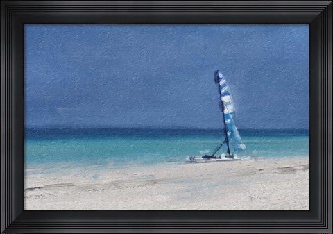 Framed Beach Shore XI Print