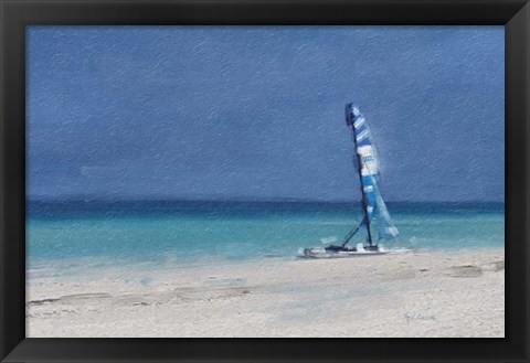 Framed Beach Shore XI Print