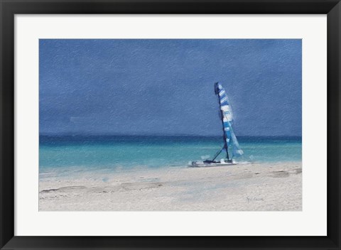 Framed Beach Shore XI Print