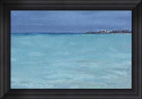 Framed Beach Shore XII Print