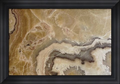 Framed Marble Colors Brown IV Print