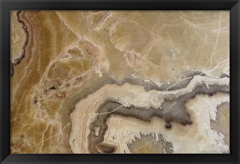 Framed Marble Colors Brown IV Print