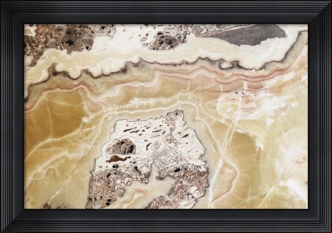 Framed Marble Colors Brown VI Print