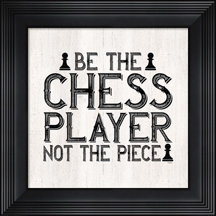 Framed Chess Sentiment I-Player Print