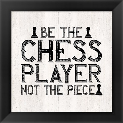 Framed Chess Sentiment I-Player Print