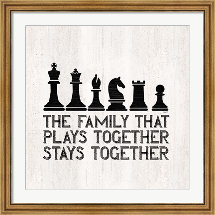 Framed Chess Sentiment II-Family Print