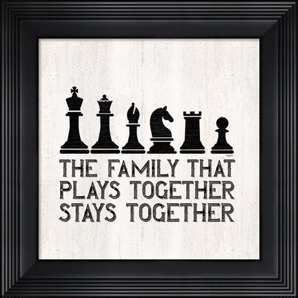 Framed Chess Sentiment II-Family Print