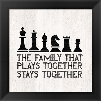 Framed Chess Sentiment II-Family Print