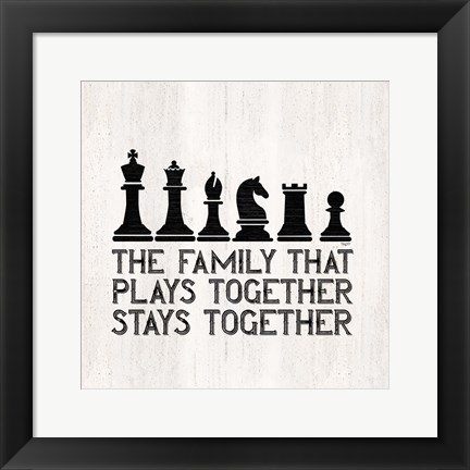 Framed Chess Sentiment II-Family Print