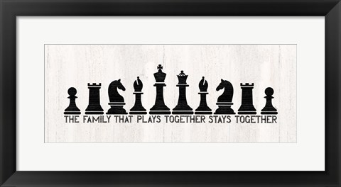 Framed Chess Sentiment Panel-Family Print