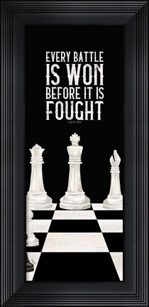 Framed Rather be Playing Chess Panel I-Every Battle Print