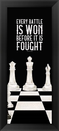 Framed Rather be Playing Chess Panel I-Every Battle Print