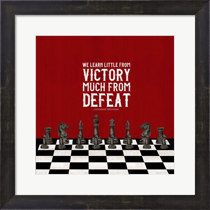 Framed Rather be Playing Chess Red II-Learn More Print