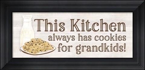 Framed Grandparent Life Panel IV-Cookies Print
