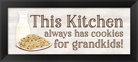 Framed Grandparent Life Panel IV-Cookies Print