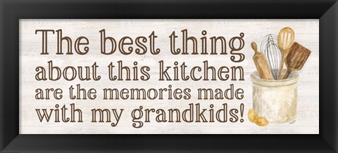 Framed Grandparent Life Panel V-Memories Print