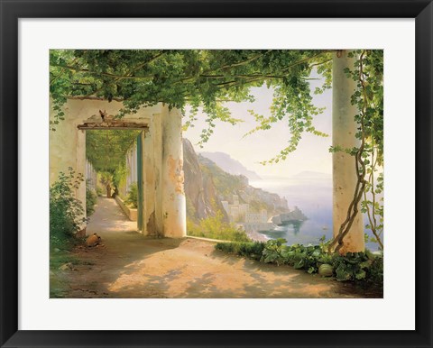 Framed View to the Amalfi Coast Print