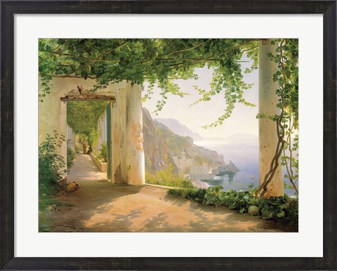 Framed View to the Amalfi Coast Print