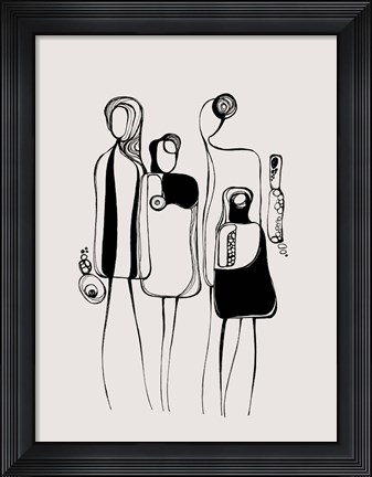 Framed Pod People Amis Print