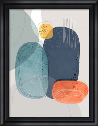 Framed Rock Faces Print