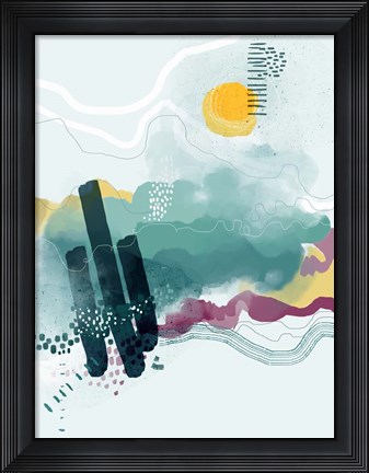 Framed Seafoam Print