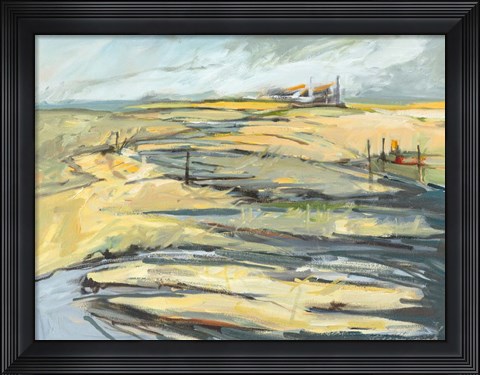 Framed Big Indian Slough , August Print