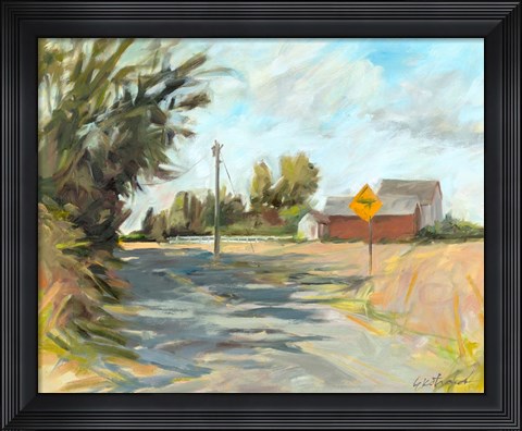 Framed Dry Slough Road Print