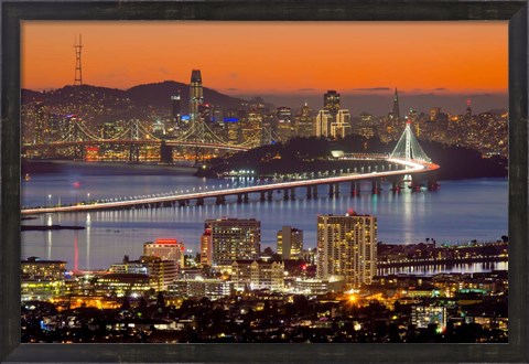 Framed Bay Bridge from Berkeley Print