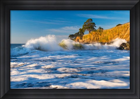 Framed Capitola Cliffs &amp; Waves Print