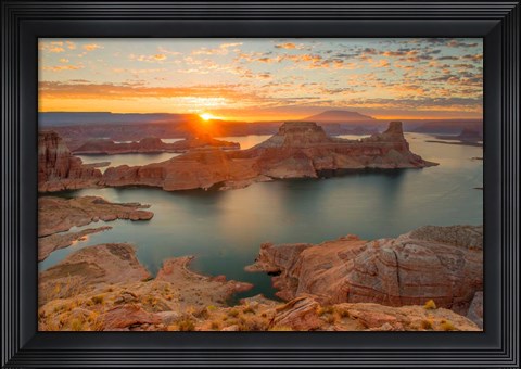 Framed Gunsight Sunrise Print