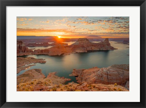 Framed Gunsight Sunrise Print