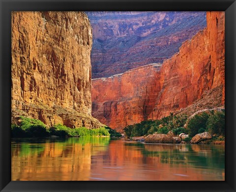 Framed Red Wall Gorge Print